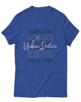 T-Shirt Αντρικό - Manhattan  - Color Thumbnail Μπλε Ρουά