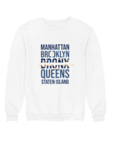 Φούτερ χωρίς κουκούλα Γυναικείο - Manhattan  - Color Thumbnail 'Ασπρο