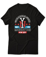 T-Shirt Αντρικό - Manhattan  - Color Thumbnail Μαύρο