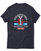 T-Shirt Unisex - Manhattan  - Color Thumbnail Σκούρο Μπλέ