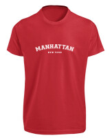 T-Shirt Fit - Manhattan New York - Color Thumbnail Κόκκινο
