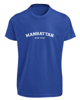T-Shirt Fit - Manhattan New York - Color Thumbnail Μπλε Ρουά
