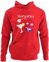 Φούτερ με κουκούλα - Margarita & Bikini - Color Thumbnail Κόκκινο