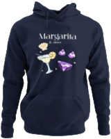 Φούτερ με κουκούλα - Margarita & Bikini - Color Thumbnail Navy Blue