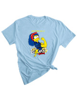 T-Shirt Woman Fashion Γυναικείο - Marge - Color Thumbnail SKY BLUE