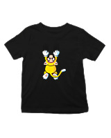 T-Shirt  Παιδικό - Mario Cat - Color Thumbnail Μαύρο