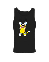 Αμάνικο Μπλουζάκι Αντρικό - Mario Cat - Color Thumbnail Μαύρο