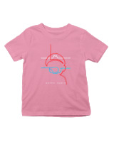 T-Shirt  Παιδικό - Mario Lines - Color Thumbnail Ροζ