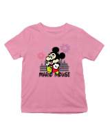 T-Shirt  Παιδικό - Mario Mouse - Color Thumbnail Ροζ
