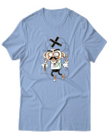 T-Shirt Αντρικό - Marionette Madness - Color Thumbnail Γαλάζιο