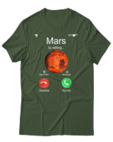 T-Shirt Αντρικό - Mars Is Calling - Color Thumbnail Κυπαρισσί