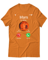 T-Shirt Αντρικό - Mars Is Calling - Color Thumbnail Πορτοκαλί
