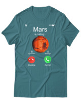 T-Shirt Αντρικό - Mars Is Calling - Color Thumbnail Μπλε Πράσινο