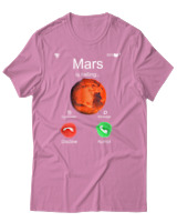 T-Shirt Αντρικό - Mars Is Calling - Color Thumbnail Ροζ
