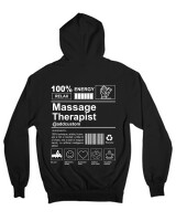 Ζακέτα Φούτερ με κουκούλα - Massage Therapist - Color Thumbnail Μαύρο