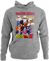 Φούτερ με κουκούλα - Master Roshi - Color Thumbnail Γκρι Μελανζέ