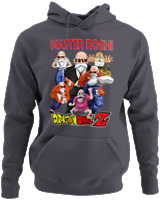 Φούτερ με κουκούλα - Master Roshi - Color Thumbnail Ανθρακί