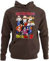 Φούτερ με κουκούλα - Master Roshi - Color Thumbnail Καφέ