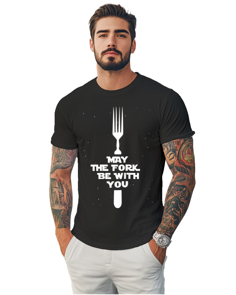 T-Shirt Unisex - May The Fork Be With You - Image 1
