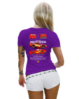 T-Shirt Στενή Γραμμή Γυναικείο - Mcqueen - Color Thumbnail Σκούρο Μωβ