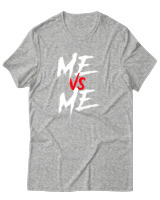 T-Shirt Αντρικό - Me Vs Me - Color Thumbnail Γκρι Μελανζέ
