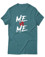 T-Shirt Αντρικό - Me Vs Me - Color Thumbnail Μπλε Πράσινο