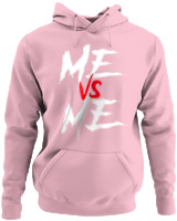 Φούτερ με κουκούλα - Me Vs Me - Color Thumbnail Pink