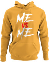Φούτερ με κουκούλα - Me Vs Me - Color Thumbnail Κίτρινο Χρυσό