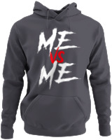 Φούτερ με κουκούλα - Me Vs Me - Color Thumbnail Ανθρακί