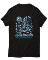 T-Shirt  Γυναικείο - Mecha Magitian - Color Thumbnail Μαύρο