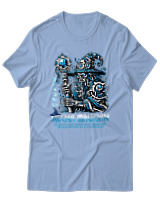 T-Shirt  Γυναικείο - Mecha Magitian - Color Thumbnail Γαλάζιο