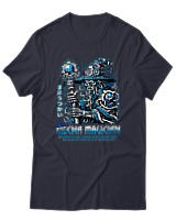 T-Shirt  Γυναικείο - Mecha Magitian - Color Thumbnail Σκούρο Μπλέ