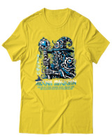 T-Shirt  Γυναικείο - Mecha Magitian - Color Thumbnail Κίτρινο Χρυσό