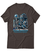 T-Shirt  Γυναικείο - Mecha Magitian - Color Thumbnail Καφέ