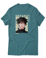 T-Shirt Αντρικό - Megumi Fushiguro - Color Thumbnail Μπλε Πράσινο