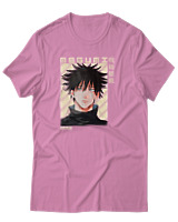 T-Shirt Αντρικό - Megumi Fushiguro - Color Thumbnail Ροζ