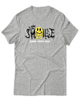 T-Shirt Αντρικό - Melting Smile - Color Thumbnail Γκρι Μελανζέ