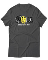 T-Shirt Αντρικό - Melting Smile - Color Thumbnail Ανθρακί