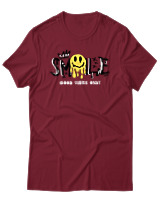 T-Shirt Αντρικό - Melting Smile - Color Thumbnail Σκούρο Κόκκινο