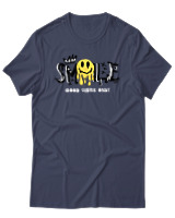 T-Shirt Αντρικό - Melting Smile - Color Thumbnail Μπλε Γκρι