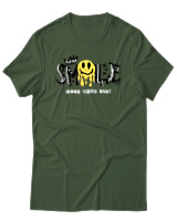 T-Shirt Αντρικό - Melting Smile - Color Thumbnail Κυπαρισσί