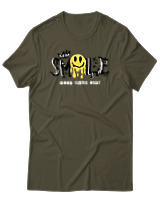 T-Shirt Αντρικό - Melting Smile - Color Thumbnail Χακί
