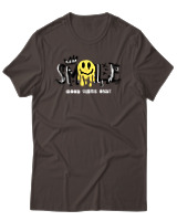 T-Shirt Αντρικό - Melting Smile - Color Thumbnail Καφέ