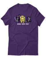 T-Shirt Αντρικό - Melting Smile - Color Thumbnail Σκούρο Μωβ