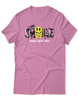 T-Shirt Αντρικό - Melting Smile - Color Thumbnail Ροζ