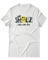 T-Shirt Αντρικό - Melting Smile - Color Thumbnail Άσπρο