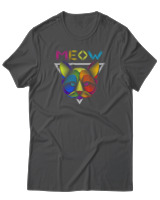 T-Shirt Αντρικό - Meow Colorful - Color Thumbnail Ανθρακί