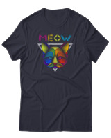 T-Shirt Αντρικό - Meow Colorful - Color Thumbnail Σκούρο Μπλε