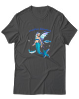 T-Shirt  Γυναικείο - Mermaid - Color Thumbnail Ανθρακί