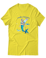 T-Shirt  Γυναικείο - Mermaid - Color Thumbnail Κίτρινο
